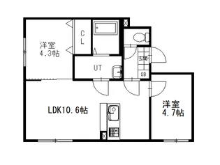 MONREVE【3階】の間取り
