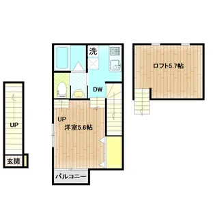 ザ・ソレイユ向山【2階】の間取り