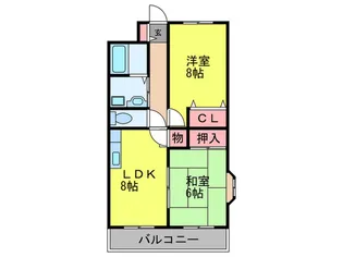 ヴァンテアン喜連【2階】の間取り
