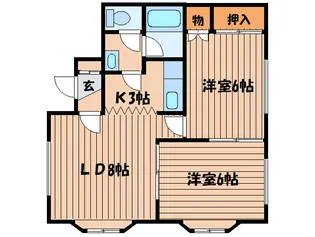 エビスハウス【2階】の間取り