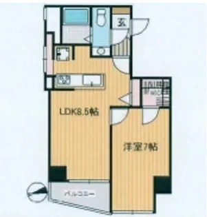 下谷サニーハイツ【5階】の間取り