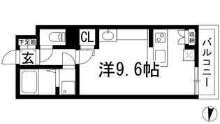 レオネクストリバーサイド2【2階】の間取り