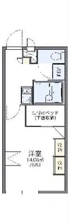 レオパレス鈴木【1階】の間取り