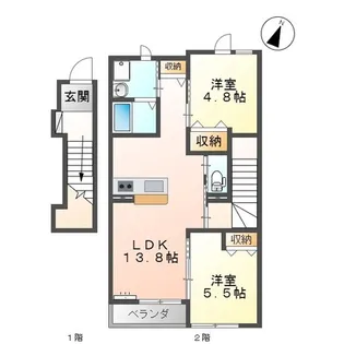 ラフィーネ【2階】の間取り