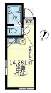 ユナイト新子安ジャスティンポット【2階】の間取り