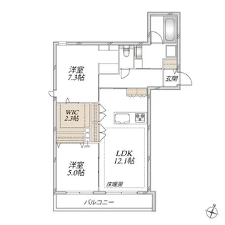 フォルトゥーナ【2階】の間取り
