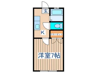 白萩ハイツ【1階】の間取り