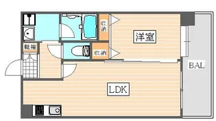 コンダクト福岡東【10階】の間取り