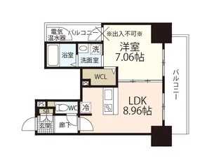 エネピア大手町【10階】の間取り