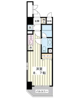 プラウランド行徳【2階】の間取り