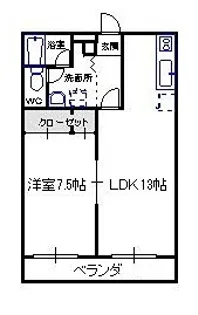 正気屋ハイツA【2階】の間取り