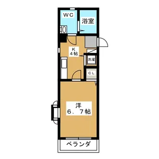 エクセルコート成城【1階】の間取り