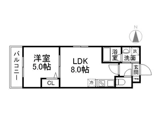 サクシード丹波橋西【3階】の間取り