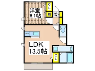 Eau Rouge【1階】の間取り