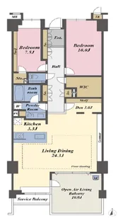 ヴェレーナ港北ニュータウン【9階】の間取り