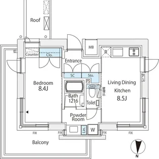 番町會所【1階】の間取り