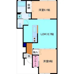 アレグール【1階】の間取り