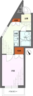 ライオンズマンション東北沢【1階】の間取り
