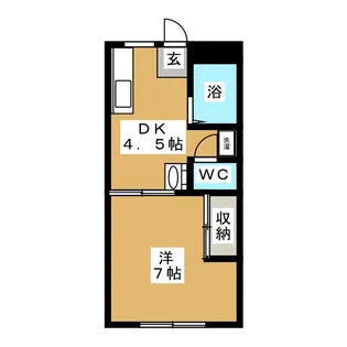 サンシティドエル寺尾【1階】の間取り