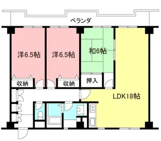 希望ヶ丘ハイム【3階】の間取り