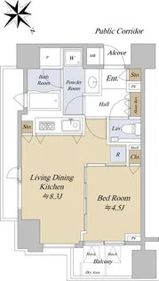 セントラルプレイス南大塚【5階】の間取り