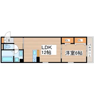 ミレ・パルク長町【3階】の間取り