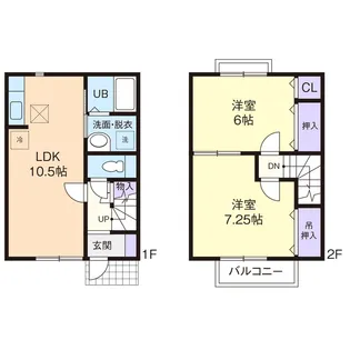 フォレストヒル勇 Bの間取り