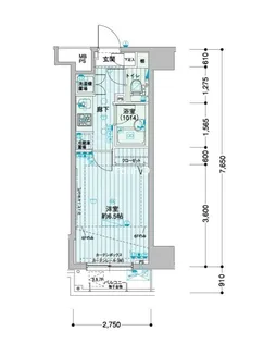 メインステージ浜松町【2階】の間取り