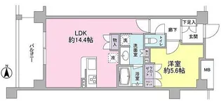 アンビエンテ経堂【4階】の間取り