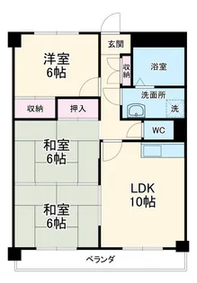 マンション錦【1階】の間取り