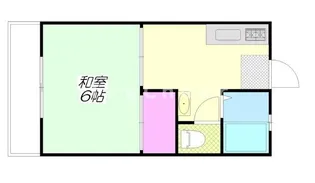 大橋ハイム【1階】の間取り