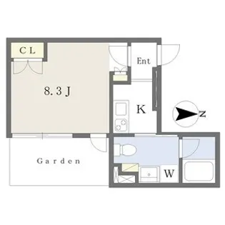 COZY菊井【3階】の間取り