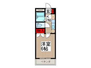 コスモハイツ【1階】の間取り