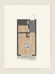 朝日プラザ深草【4階】の間取り