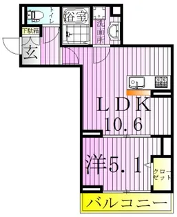 セレスティア扇I【3階】の間取り