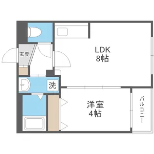 クローバー円山鳥居前【5階】の間取り