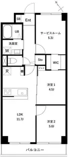 PARK MODERN 西葛西【5階】の間取り