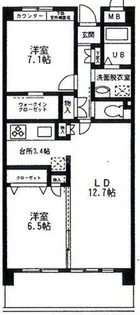フォレスト沖【1階】の間取り