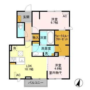 カーネリアン A【1階】の間取り
