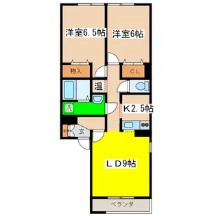 セレーノ壱番館【2階】の間取り