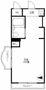 エヴェナール落合【2階】の間取り