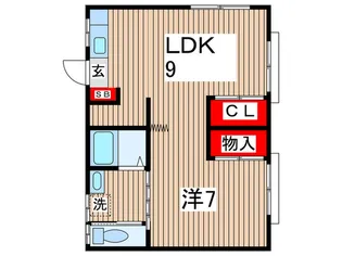ナチュラルコ-ポ澤村【2階】の間取り