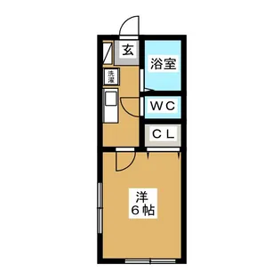 クローバーハイツ【2階】の間取り