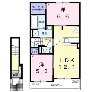 コレクトI【2階】の間取り
