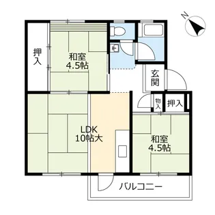 UR徳力【4階】の間取り