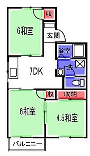 カーサルミネール【1階】の間取り