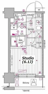 ガーラ・プレシャス川崎【5階】の間取り