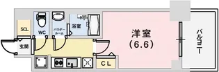 プレサンス ハーバーランド アンド・シー【14階】の間取り