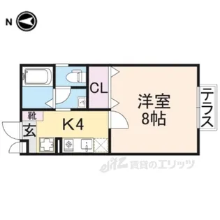 セジュール筒井【1階】の間取り