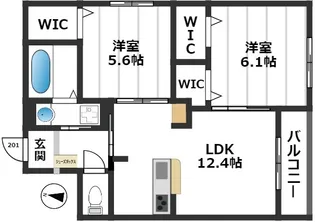 メゾンBSKT【2階】の間取り